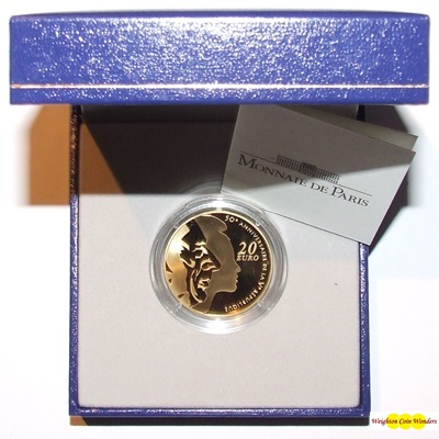 2008 La Semeuse Gold Proof 20 Euro - Click Image to Close